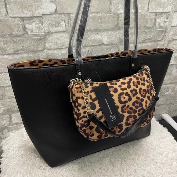 $199.50 Retail INC bag ZOIEY 2 PC LEOPARD 10011026700 - Picture 3 of 11